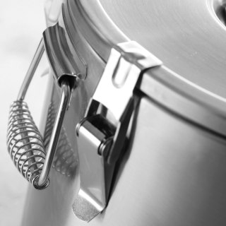 Pojemnik termiczny termos stalowy z kranem do transportu żywności 50L - Hendi 710333 Hendi