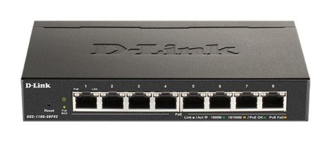 Przełącznik Smart DGS-1100-08PV2 8xGE PoE D-Link