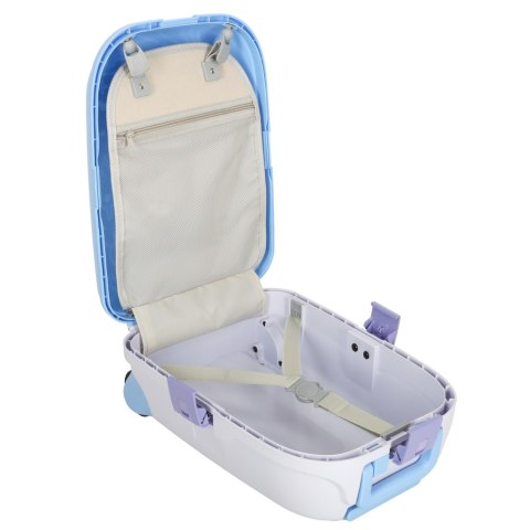 Walizka podróżna kabinowa dla dzieci na kółkach LED bagaż podręczny z imieniem niebieska Kik Sp. z o. o. Sp. k.