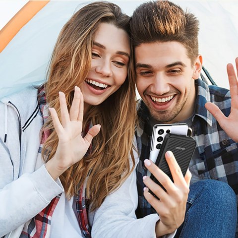 Powerbank K11 10000mAh z wbudowanymi kablami - czarny DUDAO