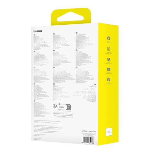 Powerbank Qpow Pro+ 10000mAh z kablem USB-C i wyświetlaczem - czarny BASEUS