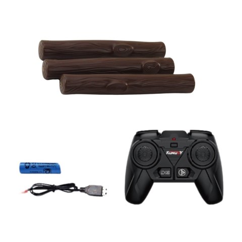 Traktor Rolniczy Z Przyczepą I Chwytakiem Zdalnie Sterowany RC 2.4G LEAN Toys