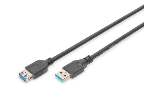 Kabel przedłużający USB 3.1 Gen.1 SuperSpeed 5Gbps Typ USB A/USB A M/Ż czarny 1,8m Digitus