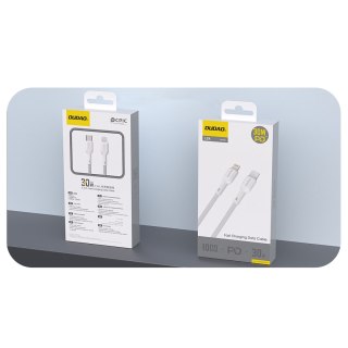 Kabel przewód USB-C - iPhone Lightning 30W 1m - biały DUDAO