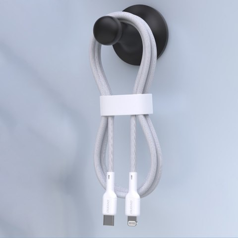 Kabel przewód USB-C - iPhone Lightning 30W 1m - biały DUDAO