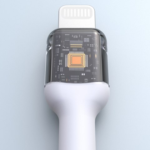 Kabel przewód USB-C - iPhone Lightning 30W 1m - biały DUDAO