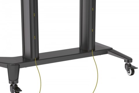 Stojak mobilny pojedynczy z półką i uchwytem na kamerę, 1xLCD max. 120" max. 140kg, VESA max. 1000x600 Digitus