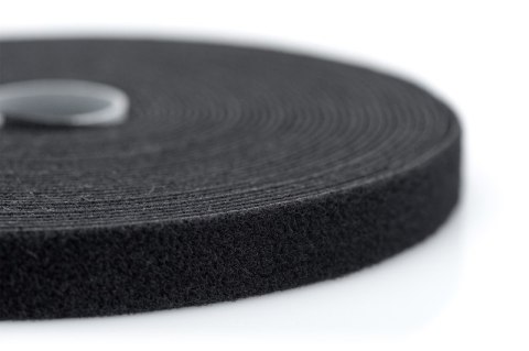 Taśma rzepowa do okablowania strukturalnego, szerokość 15 mm, rolka 10 m, kolor czarny Digitus