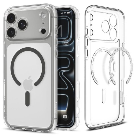 Etui case na iPhone 17 Pro Max Ultra Hybrid MagSafe - przezroczysto-szare SPIGEN
