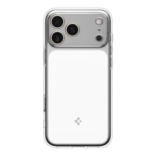 Etui case na iPhone 17 Pro Max Ultra Hybrid T MagSafe - przezroczysto-białe SPIGEN