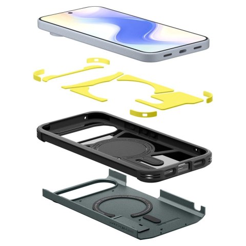 Etui ochronne na Google Pixel 10 / 10 Pro Tough Armor Mag MagSafe - zielone SPIGEN