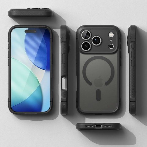Etui plecki case na iPhone 17 Pro Fusion Bold Magnetic MagSafe - czarny mat Ringke
