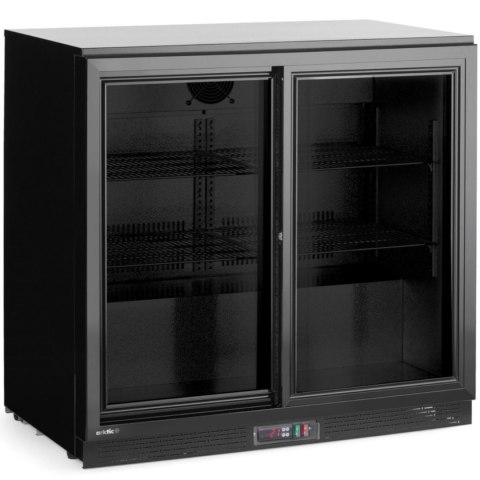 Lodówka chłodziarka barowa z 2 drzwiami suwanymi LED 158 l 160 W 90x52x87 cm ARKTIC