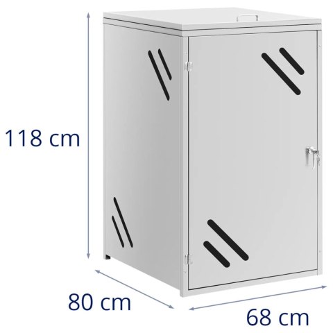 Osłona obudowa kosza kubła na śmieci z otworami wentylacyjnymi 240 l UNIPRODO