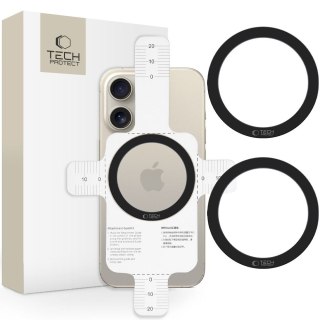 Pierścień blaszka MagSafe 2w1 do obudowy smartfona - czarna Tech-Protect