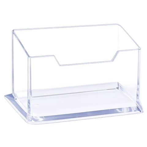 Pojemnik Na Wizytówki Przeźroczysty Transapentny Plastikowy 11cm LEAN