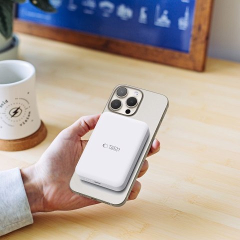 Powerbank magnetyczny 10000mAh LifeMag PB11 MagSafe 15W USB-C z kablem USB-C Tech-Protect