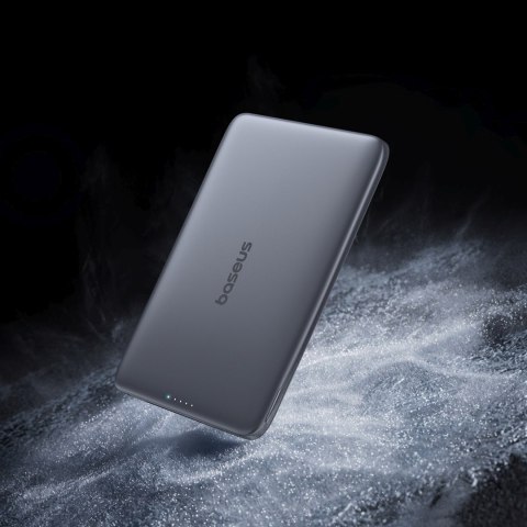 Powerbank magnetyczny Ultra-Slim 5000mAh 20W PicoGo AM41 MagSafe z kablem USB-C 30cm - czarny BASEUS