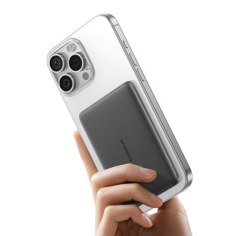 Powerbank magnetyczny Ultra-Slim 5000mAh 20W PicoGo AM41 MagSafe z kablem USB-C 30cm - czarny BASEUS