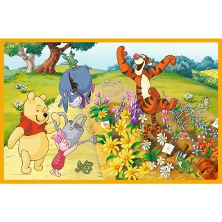 Puzzle - 2x24 - Dzień w ogrodzie - Disney - Kubuś Puchatek - Trefl 34436 Trefl Puzzle