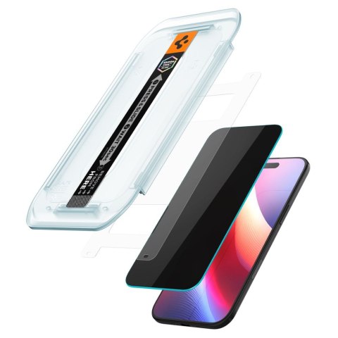 Szkło prywatyzujące z aplikatorem na iPhone 17 Air Glas.TR EZ Fit - 2 szt. SPIGEN