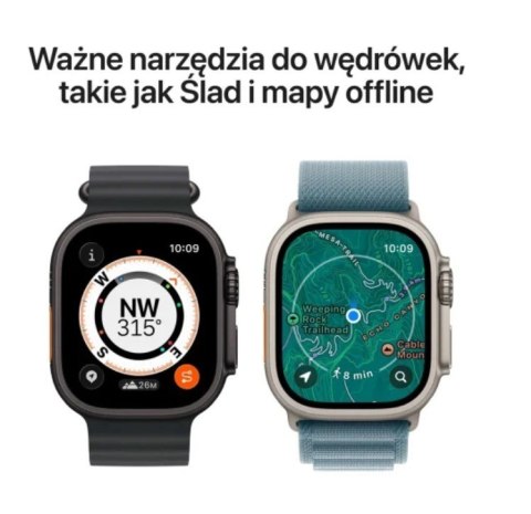 Watch Ultra 3 GPS + Cellular, koperta 49 mm z tytanu w kolorze naturalnym, bransoleta mediolańska z tytanu w kolorze naturalnym  Apple