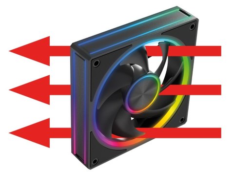 Wentylator VOLCANO LOOP ARGB 120 Czarny MODECOM