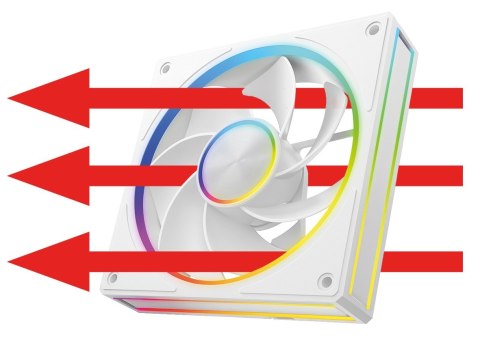 Wentylator VOLCANO LOOP REVERSE ARGB 120 Biały MODECOM