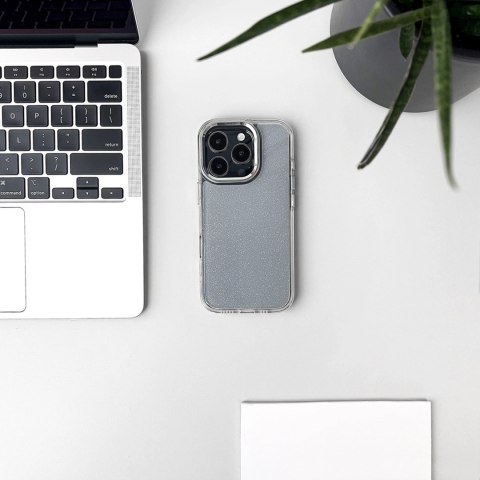 Etui brokatowe na Samsung Galaxy S25 Edge Glitter Case - przezroczyste HURTEL