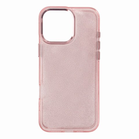 Etui brokatowe na Samsung Galaxy S25 Edge Glitter Case - różowe HURTEL
