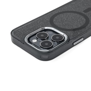 Etui brokatowe na Samsung Galaxy S25 Edge MagSafe Glitter Case - czarne HURTEL