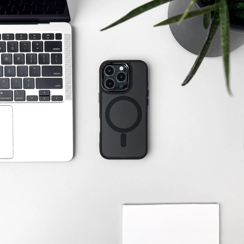 Etui brokatowe na Samsung Galaxy S25 Edge MagSafe Glitter Case - czarne HURTEL