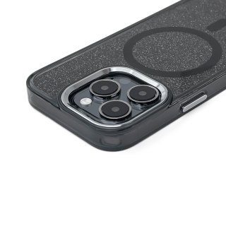 Etui brokatowe na iPhone 17 Pro Max MagSafe Glitter Case - czarne HURTEL