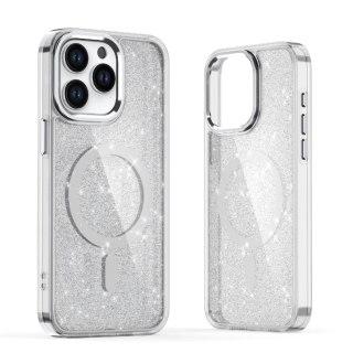 Etui brokatowe na iPhone 17 Pro Max MagSafe Glitter Case - półprzezroczyste HURTEL