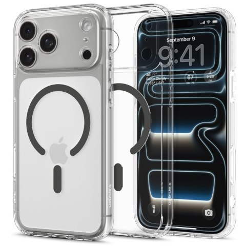 Etui case na iPhone 17 Pro Ultra Hybrid MagSafe - przezroczysto-szare SPIGEN