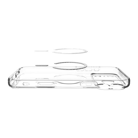 Etui case na iPhone 17 Pro Ultra Hybrid MagSafe - przezroczysto-szare SPIGEN