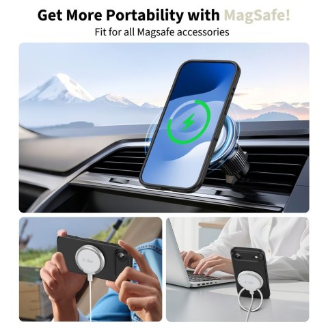 Etui case plecki na iPhone 17 Air MagSafe Silicone - czarne Tech-Protect