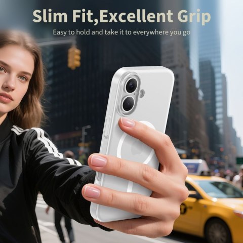 Etui case plecki na iPhone 17 MagSafe MagSlim - biały mat Tech-Protect