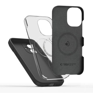 Etui case plecki na iPhone 17 MagSafe Silicone - czarne Tech-Protect