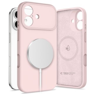 Etui case plecki na iPhone 17 MagSafe Silicone - różowe Tech-Protect
