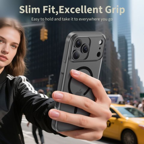 Etui case plecki na iPhone 17 Pro Max MagSafe MagSlim - czarny mat Tech-Protect