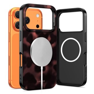 Etui case pokrowiec na iPhone 17 Pro Max MagSafe Lamano - czarno-czerwone Tech-Protect