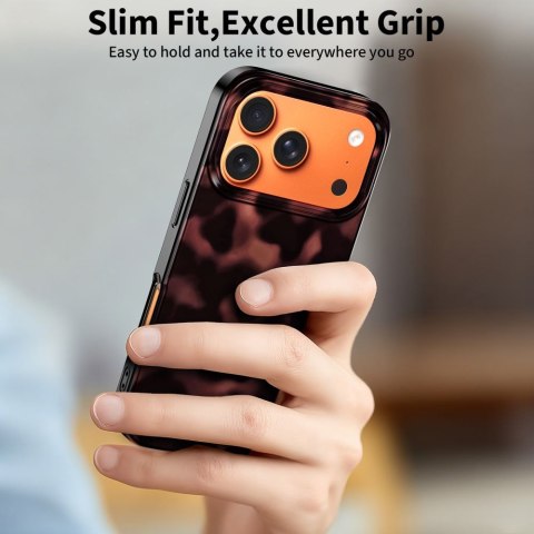 Etui case pokrowiec na iPhone 17 Pro Max MagSafe Lamano - czarno-czerwone Tech-Protect