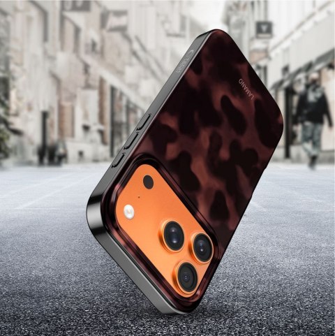 Etui case pokrowiec na iPhone 17 Pro Max MagSafe Lamano - czarno-czerwone Tech-Protect