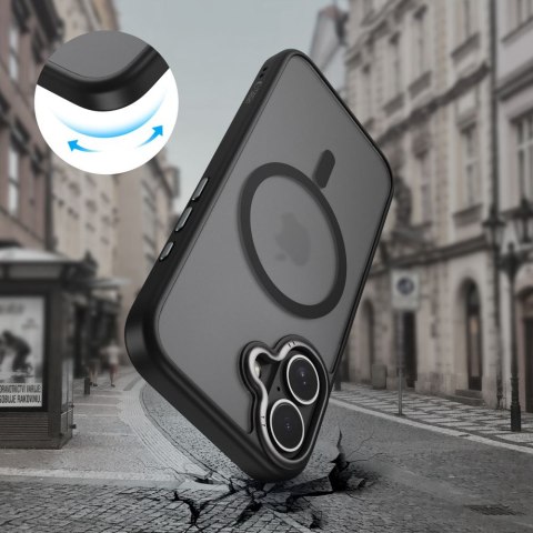 Etui ochronne case na iPhone 17 MagSafe MagEdge - czarny mat Tech-Protect