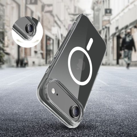 Etui pokrowiec case na iPhone 17 Air MagSafe FlexAir Hybrid - przezroczyste Tech-Protect