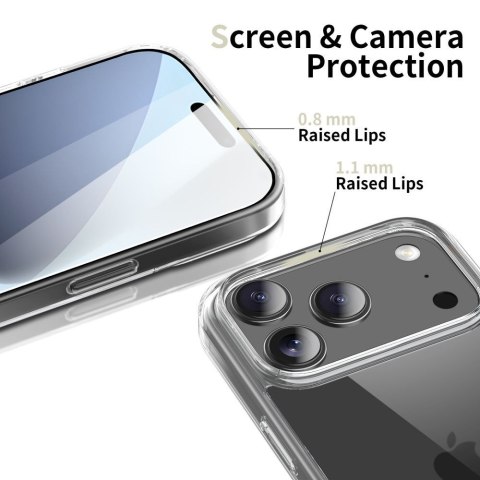 Etui pokrowiec case na iPhone 17 Pro FlexAir Hybrid - przezroczyste Tech-Protect