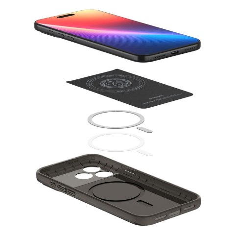 Etui pokrowiec case na iPhone 17 Pro Max MagSafe Thin Fit - szare SPIGEN