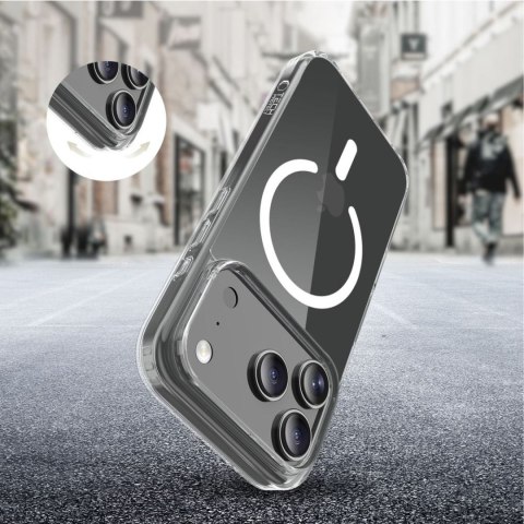 Etui pokrowiec na iPhone 17 Pro Max MagSafe FlexAir Hybrid - przezroczyste Tech-Protect
