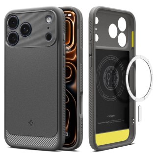 Etui pokrowiec na iPhone 17 Pro MagSafe Rugged Armor Mag - szare SPIGEN